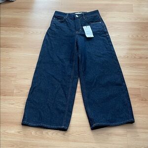 Zara High-Rise Wide Leg Jeans